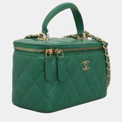 Pre Owned Chanel Classic Small Vanity Case Bag