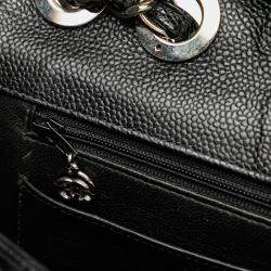 Pre Owned Chanel Black Jumbo Classic Caviar Single Flap