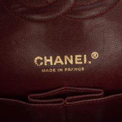 Pre Owned Chanel Black Medium Classic Caviar Double Flap