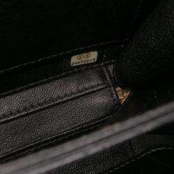 Pre Owned Chanel Brown Small Caviar CC Filigree Vanity Case
