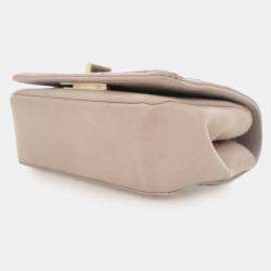 Pre Owned Chanel Brown Mini Reissue 2.55 Iridescent Lambskin Stitched Single Flap
