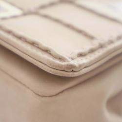 Pre Owned Chanel Brown Mini Reissue 2.55 Iridescent Lambskin Stitched Single Flap