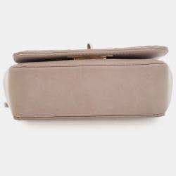 Pre Owned Chanel Brown Mini Reissue 2.55 Iridescent Lambskin Stitched Single Flap