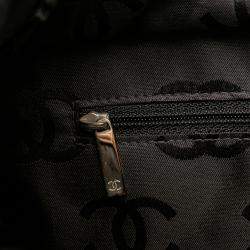 Pre Owned Chanel Brown Large Quilted Lambskin Cambon Ligne Tote