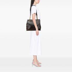Pre Owned Chanel Brown CC Lambskin Chain Tote
