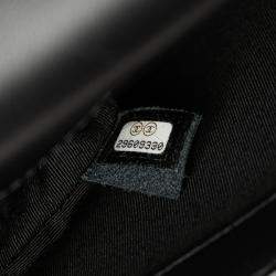 Pre Owned Chanel Black Old Medium Chevron Lambskin Boy Flap