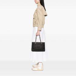 Pre Owned Chanel Black Caviar Grand Shopping Tote