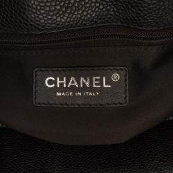 Pre Owned Chanel Black Caviar Grand Shopping Tote