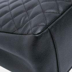 Pre Owned Chanel Black Caviar Grand Shopping Tote