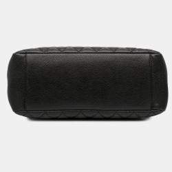 Pre Owned Chanel Black Caviar Grand Shopping Tote