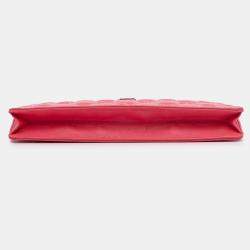 Pre Owned Chanel Pink Lambskin Precious Symbols Pochette