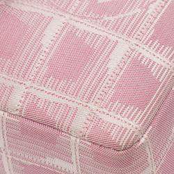 Pre Owned Chanel Pink New Travel Line Nylon East West Flap