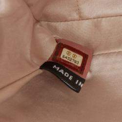 Pre Owned Chanel Pink New Travel Line Nylon East West Flap
