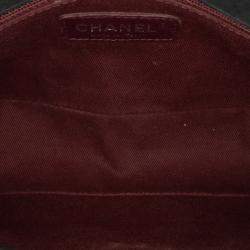 Pre Owned Chanel Black Chocolate Bar Iridescent Calfskin Bubble Flap