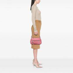 Pre Owned Chanel Pink Calfskin LAX Front Pocket Shoulder Bag