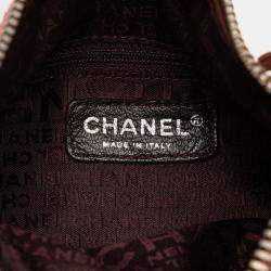Pre Owned Chanel Pink Calfskin LAX Front Pocket Shoulder Bag