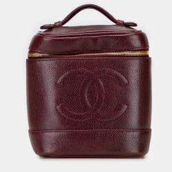 Pre Owned Chanel Chanel CC Caviar Vanity Bag