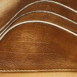 مملوكة مسبقًا Chanel Gold Quilted Leather Boy Flap Wallet