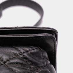 Pre Owned Chanel Black Medium Calfskin Enchained Boy Flap
