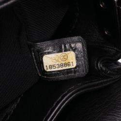 Pre Owned Chanel Black Medium Calfskin Enchained Boy Flap