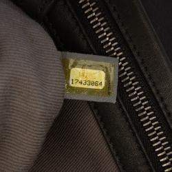 Pre Owned Chanel Grey Large Quilted Iridescent Calfskin Coco Daily Flap