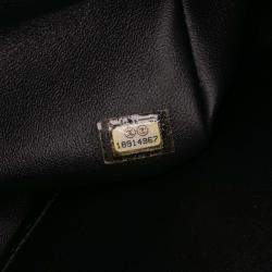 Pre Owned Chanel Black Jumbo Classic Patent Double Flap