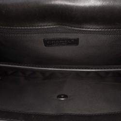 Pre Owned Chanel Black Medium Quilted Lambskin Citizen Flap