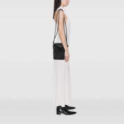 Pre Owned Chanel Black Lambskin Cambon Ligne Crossbody