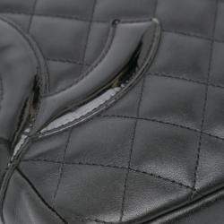 Pre Owned Chanel Black Lambskin Cambon Ligne Crossbody