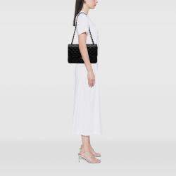 Pre Owned Chanel Black Jumbo Classic Caviar Double Flap