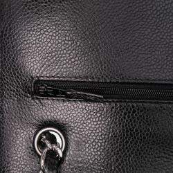 Pre Owned Chanel Black Jumbo Classic Caviar Double Flap