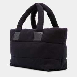 Pre Owned Chanel Navy Blue Medium Jersey Lambskin Reversible Coco Cocoon Tote