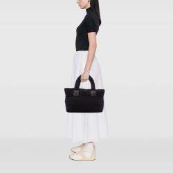 Pre Owned Chanel Navy Blue Medium Jersey Lambskin Reversible Coco Cocoon Tote