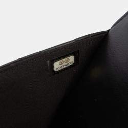 Pre Owned Chanel Black Quilted Lambskin Boy Wallet On Chain