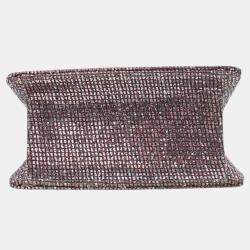 Pre Owned Chanel Mini Glitter Canvas Reissue 2.55 Flap