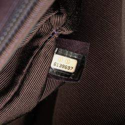 Pre Owned Chanel Purple Chocolate Bar Reissue Suede Multipocket Chain Flap