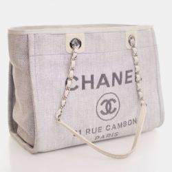 Pre Owned Chanel Small Mixed Fibers Deauville Tote