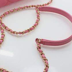 Pre Owned Chanel Mini Pink Caviar Messenger Bag