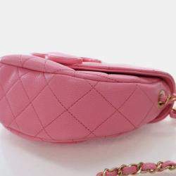 Pre Owned Chanel Mini Pink Caviar Messenger Bag
