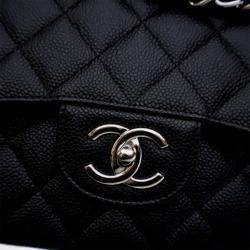 Pre Owned Chanel Maxi Caviar Classic Double Flap Bag