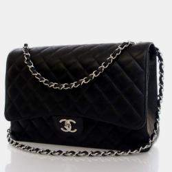 Pre Owned Chanel Maxi Caviar Classic Double Flap Bag