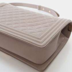 Pre Owned Chanel Medium Caviar Boy Bag