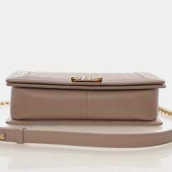 Pre Owned Chanel Medium Caviar Boy Bag