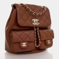 Pre Owned Chanel Mini Calfskin Duma Backpack