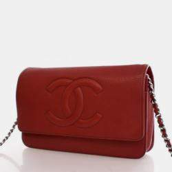 Pre Owned Chanel Caviar Timeless Wallet On Chain (WOC)