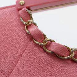 Pre Owned Chanel Caviar A Real Catch Clutch