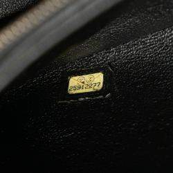 Pre Owned Chanel Black Small Chevron Lambskin Stitched Envelope Flap