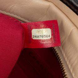 Pre Owned Chanel Beige Large Aged Calfskin Gabrielle Crossbody