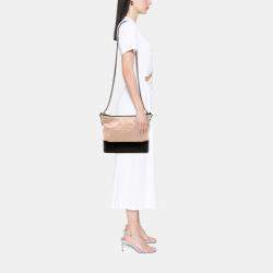 Pre Owned Chanel Beige Large Aged Calfskin Gabrielle Crossbody