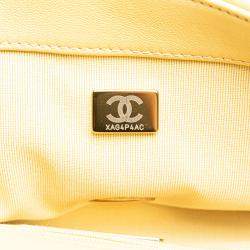 Pre Owned Chanel Yellow Medium Lambskin 19 Flap